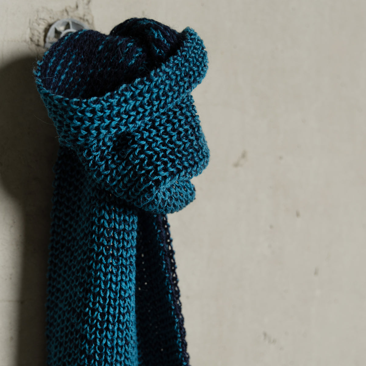 Kane Contrast Scarf - Turquoise/Navy